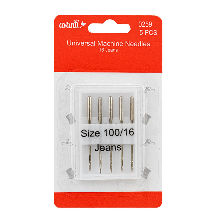 Avanti Jean Needles – 5 pcs Each – 12-Pack – Made in China