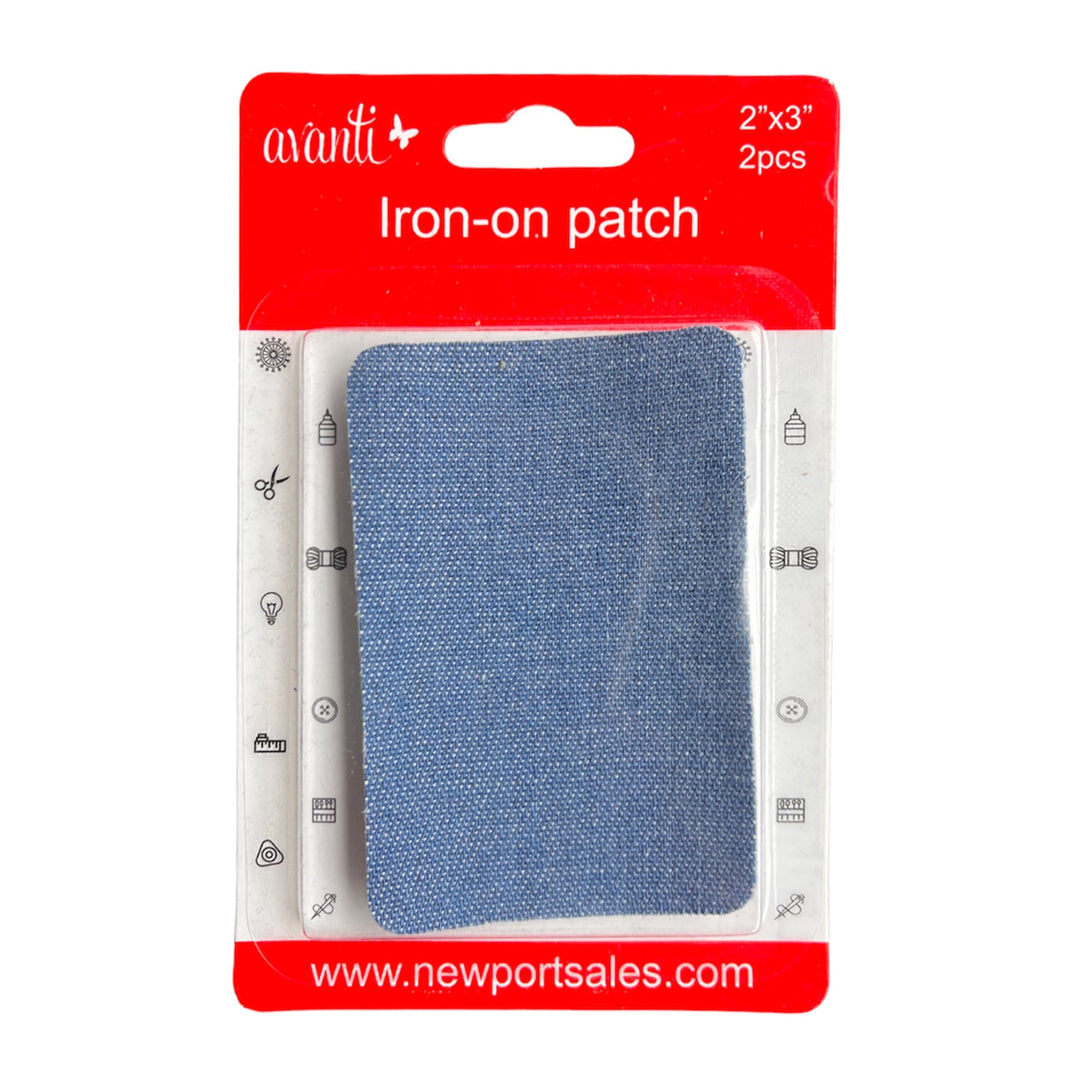 Avanti Iron-on Patches for Clothing Repair,  Denim Patches for Jeans, ,  Assor,   12-Pack