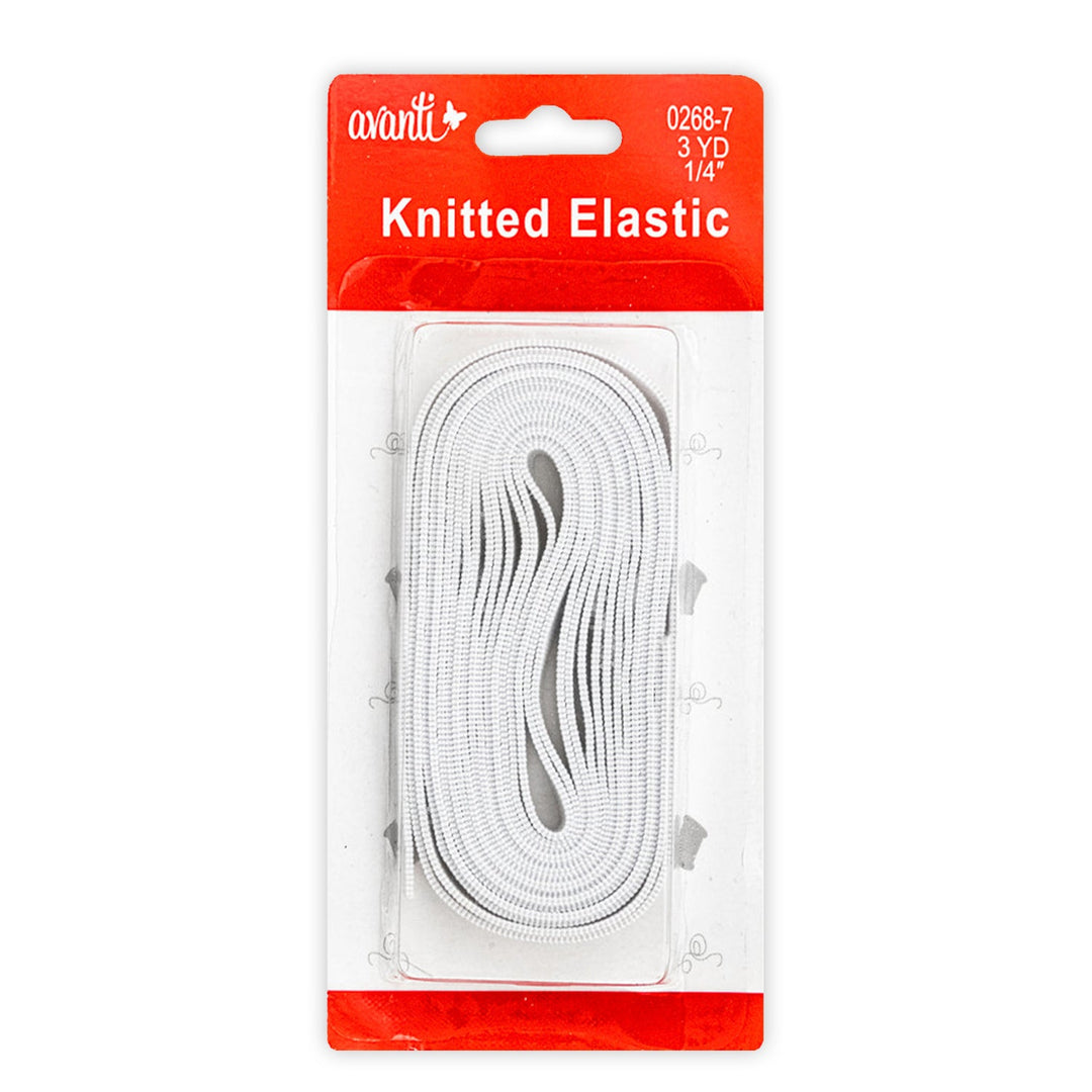 Avanti Knitted Elastic for DIY Projects – Assorted Sizes – Made in China – 12-Pack