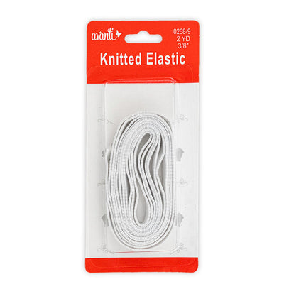 Avanti Knitted Elastic for DIY Projects,  Assorted Sizes,   12-Pack