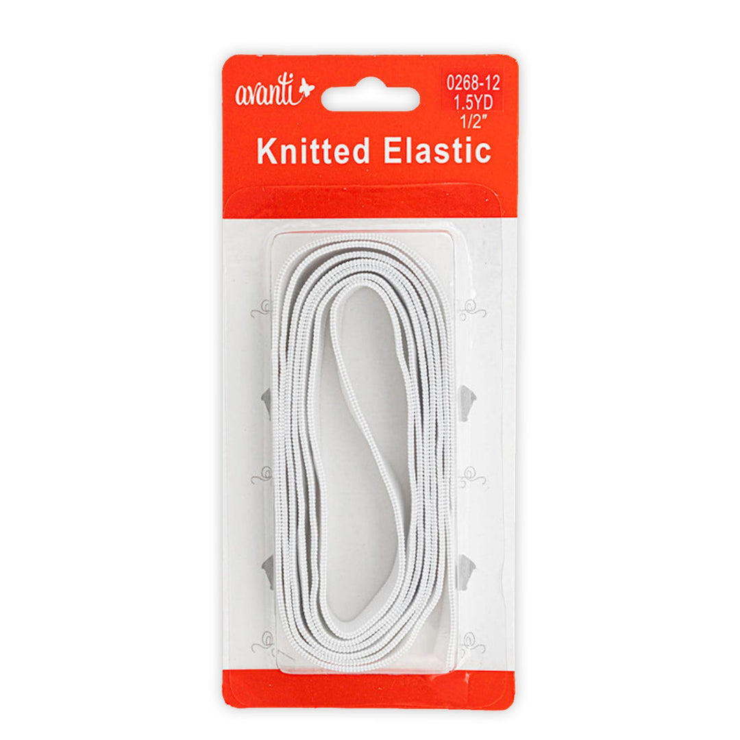 Avanti Knitted Elastic for DIY Projects – Assorted Sizes – Made in China – 12-Pack