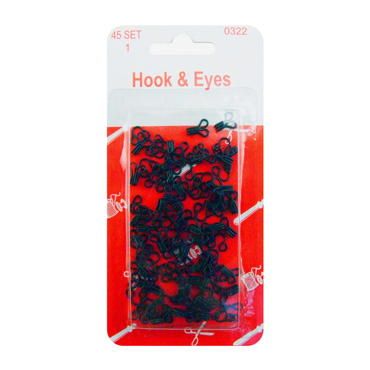 Avanti Sewing Hook &amp; Eye Closure – 45 pcs (4 Sizes) – Made in China – Retail