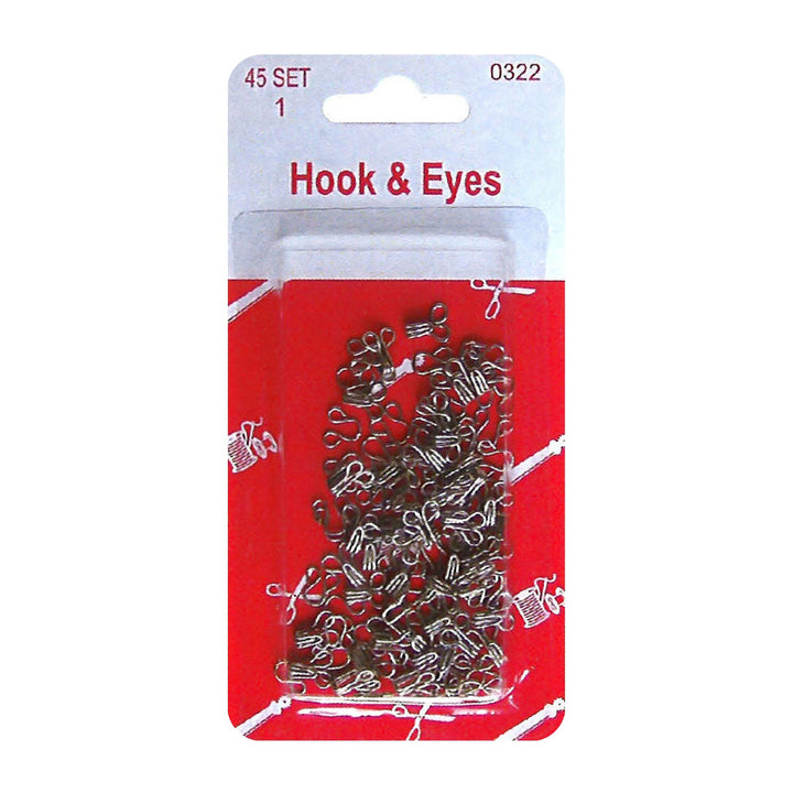 Avanti Sewing Hook & Eye Closure – 45 pcs – 12-Pack – Made in China