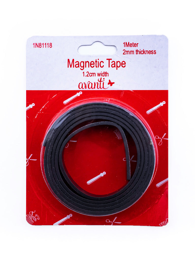 Avanti Roll-N-Cut Flexible Magnetic Tape,  1/2" Wide x 1 Yard. (1 roll)