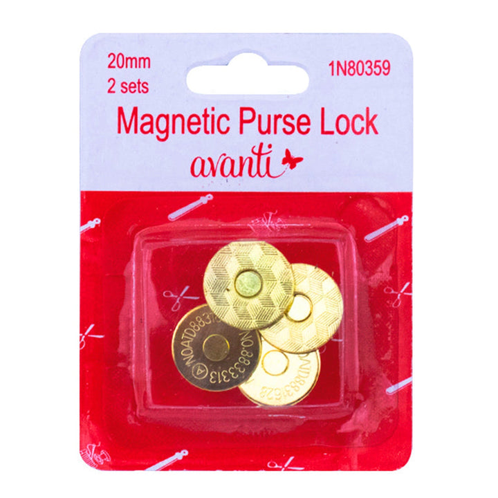 Avanti Magnetic Purse Lock,  Magnetic Snap for Bag,  Fastener Clasp Button,  S,   12-Pack