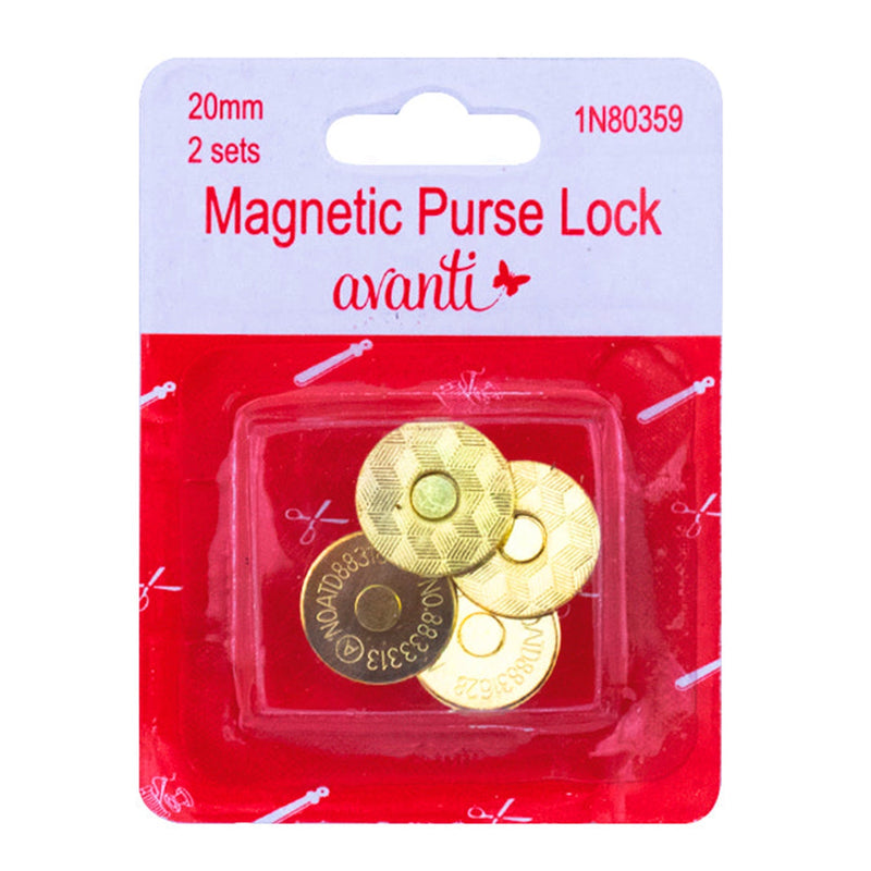 Avanti Magnetic Purse Lock,  Magnetic Snap for Bag,  Fastener Clasp Button,  S
