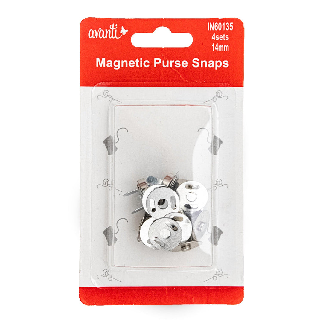 Avanti Thin Magnetic Purse Snap Buttons – 14 mm – Made in China – 12-Pack