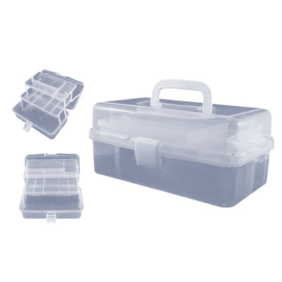 Avanti Three-Layer Clear Plastic Storage Box,  Tool Box,  Multipurpose Organizer and