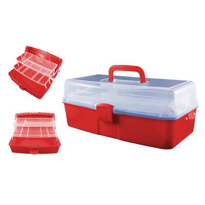Avanti Three-Layer Clear Plastic Storage Box,  Tool Box,  Multipurpose Organizer and