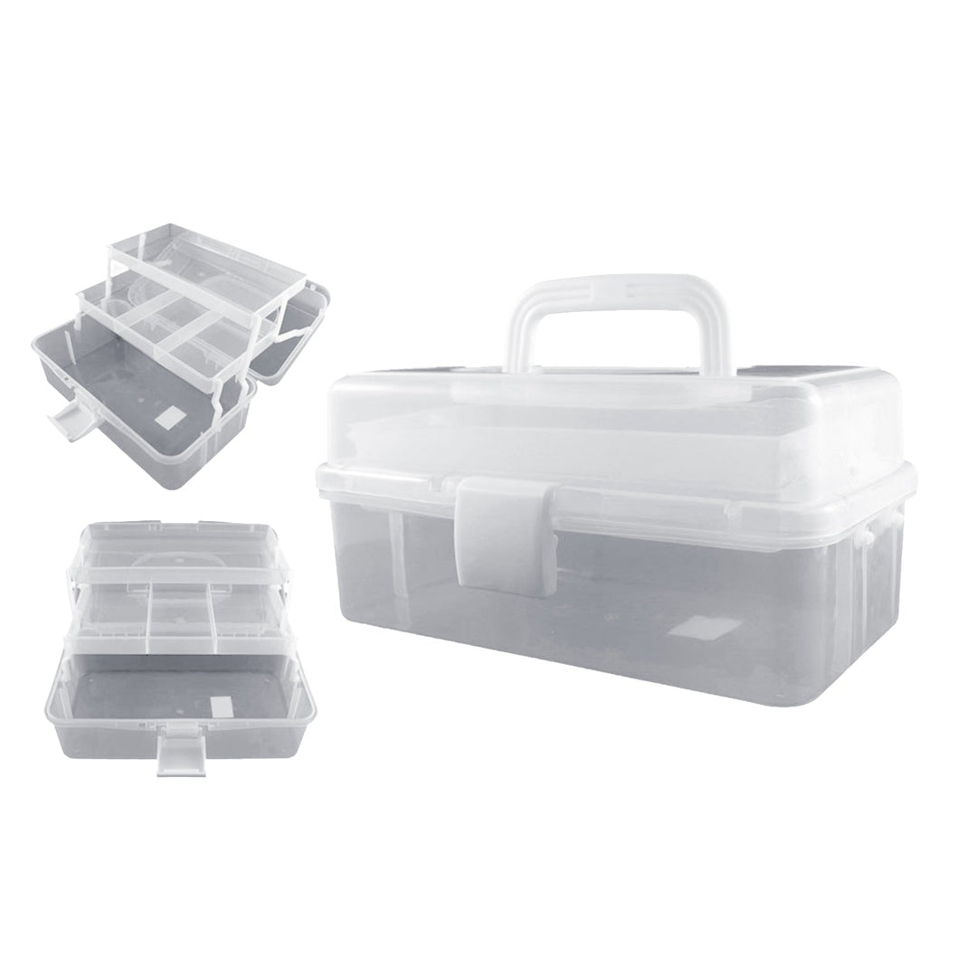 Avanti Three-Layer Clear Plastic Storage Box,  Tool Box,  Multipurpose Organizer and