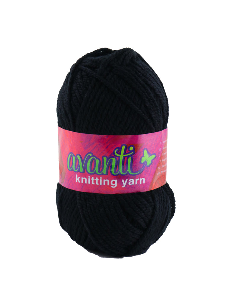 Avanti Acrylic Knitting Yarn 50g,, 10-Pack