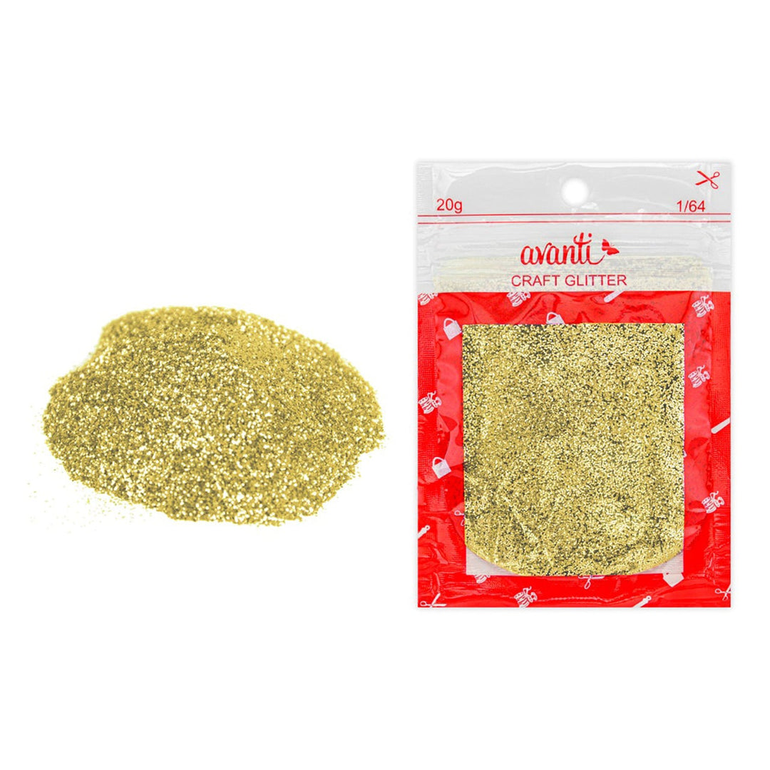 Avanti Craft Fine Glitter Bag for Decoration, Crafts, Art, Kids Projects and more,   12-Pack