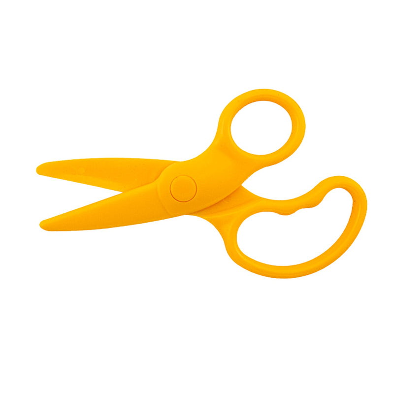 Plastic Child-Safe Scissors, Toddlers & Pre-School Training Scissors and Children Art Supplies