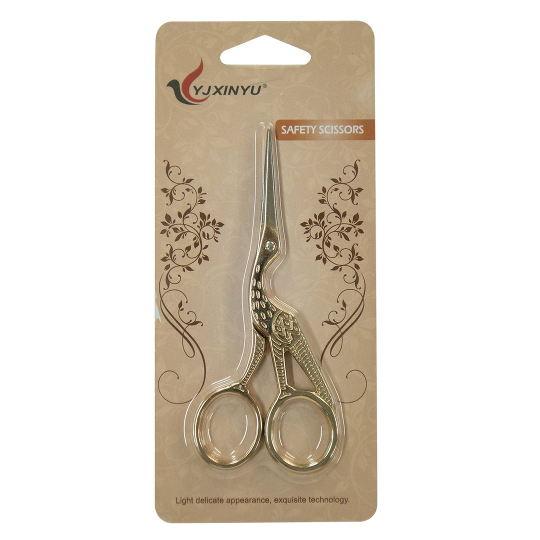 YJXINYU Heron Style Scissors, Safety Scissors, 4.5 inches, 1 Piece, 12-Pack