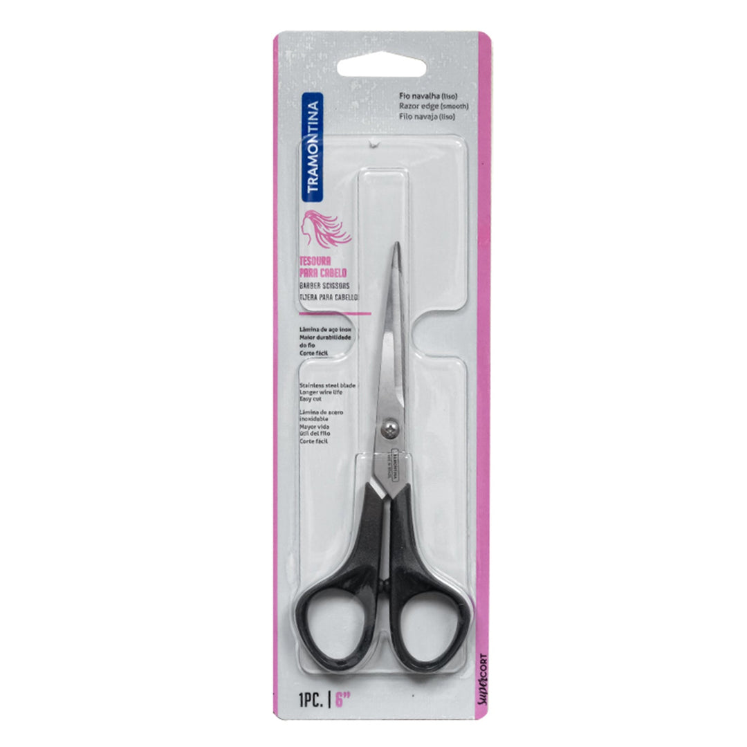 Tramontina Stainless Steel Barber Scissor 6", 1 Piece, 12-Pack