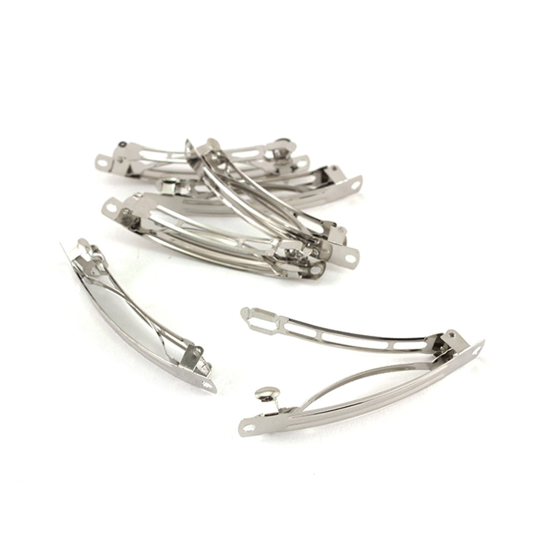 500 Pcs Metal Barrette Snap Hair Alligator Clips, Iron French Clips, 8 cm