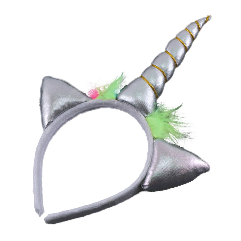 Unicorn Headband with Ears, Horn Headband Headwear Accessory, 12 pack of 1 Piece