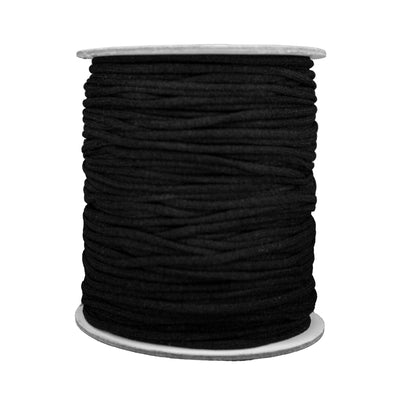 Leelayer 2 inch Black Knit Elastic Band by 5 Yard Braided Elastic Band roll  Elastic Spool for Wigs, Underwear, Pants, Sportswear, Skirts, DIY Projects
