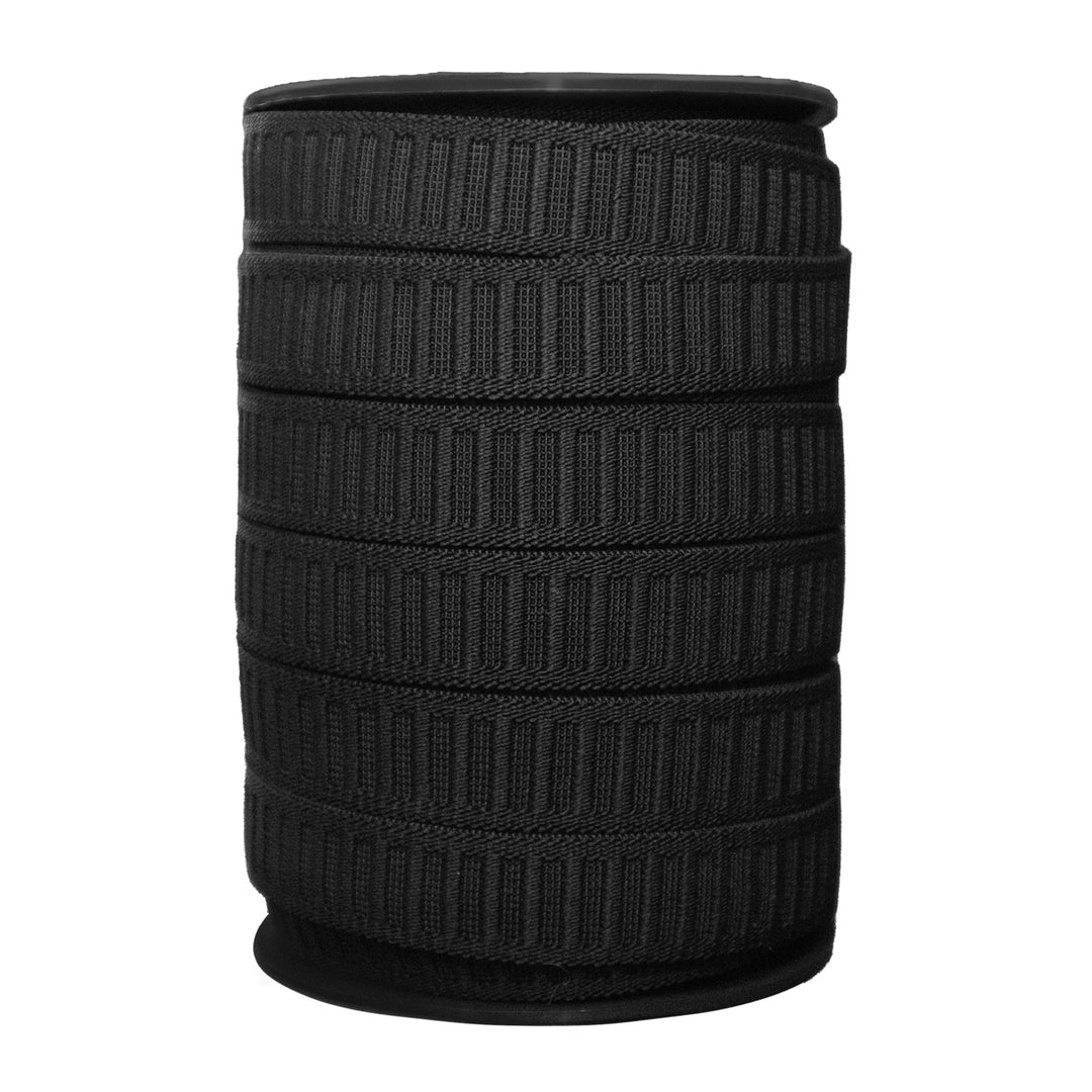 Avanti Heavy Duty Elastic Roll, 1 inch, 36 Yards, White & Black