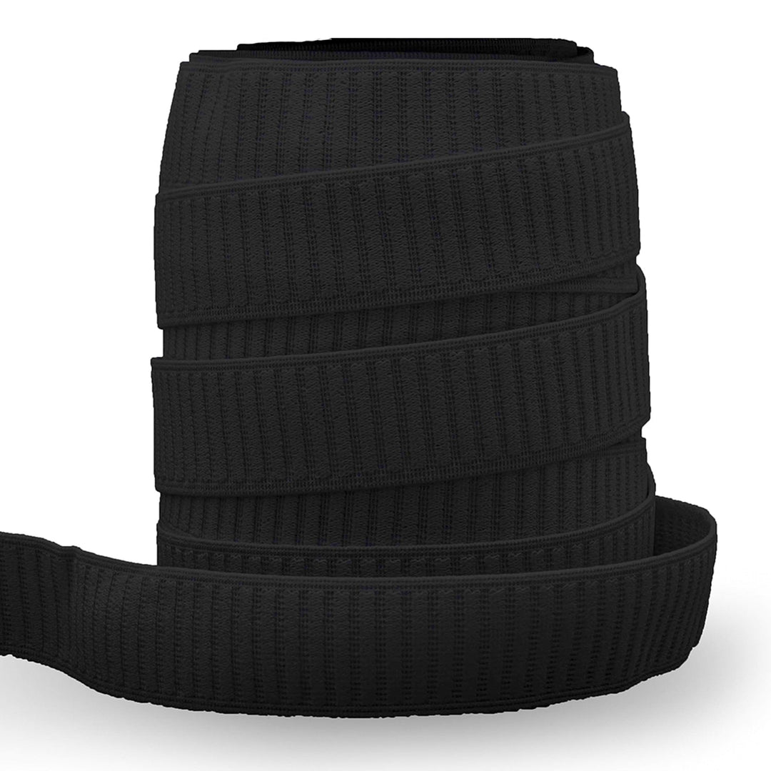 Avanti Heavy Duty Elastic Band,  36 Yards,  White & Black,  1 1/2 inch wide