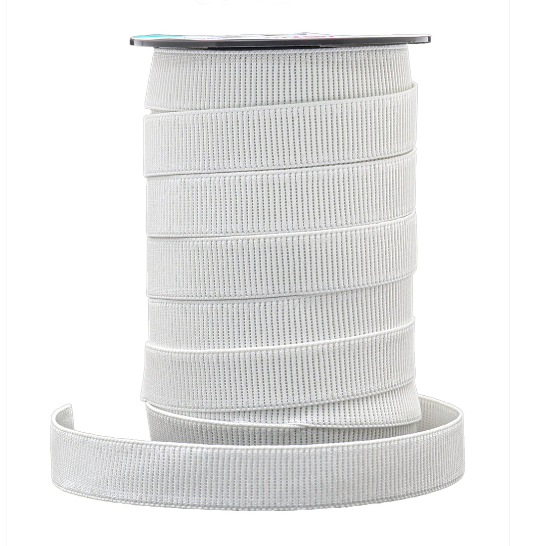 Avanti Heavy Duty Elastic,  36 Yards,  1" & 3/4" Inch,  White