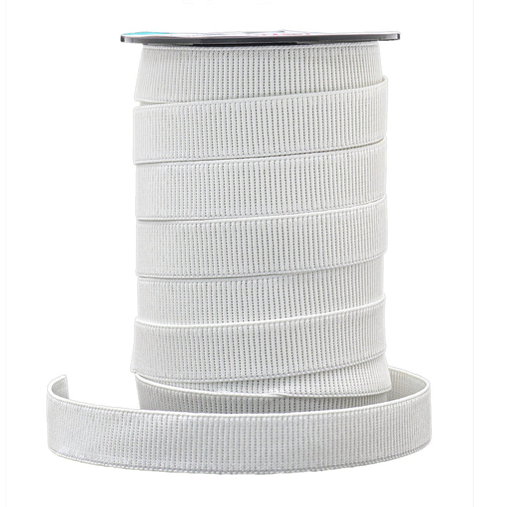 Avanti Heavy Duty Elastic,  36 Yards,  1" & 3/4" Inch,  White