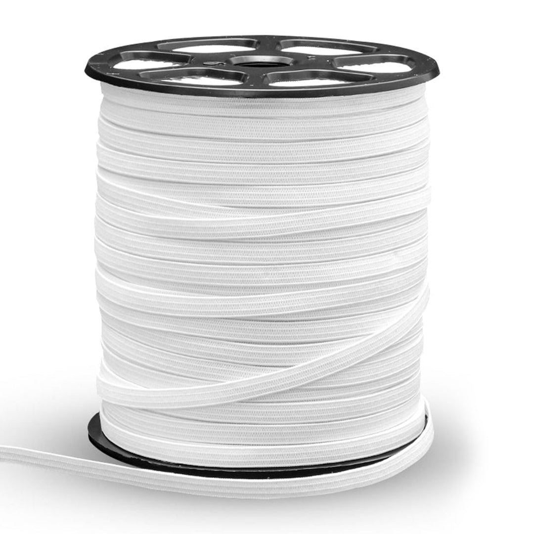 Avanti Elastic Roll for Sewing and DIY Projects,  3/16 Inches,  109 Yards,  White & Black