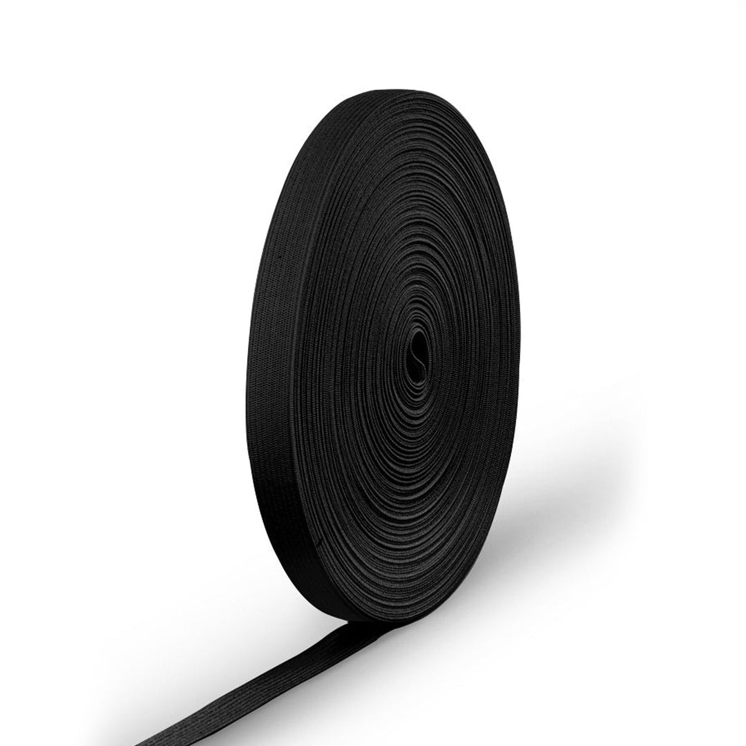 Elastic Hevay Duty Roll,  for Sewing and DIY Projects,  5/8 in,  27 yds,  Black