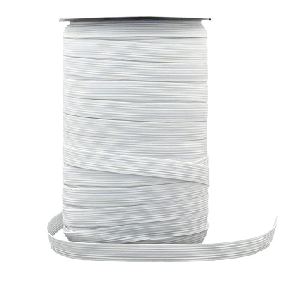 Avanti Elastic Band for Sewing Projects,  144 yards,  1/2" in,  White and Black