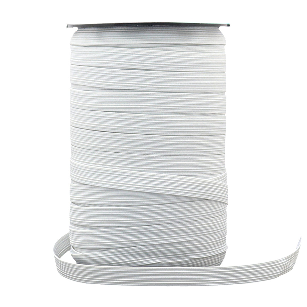 Avanti Heavy Duty Elastic Band,  144 yards,  3/8" inch,  White and Black