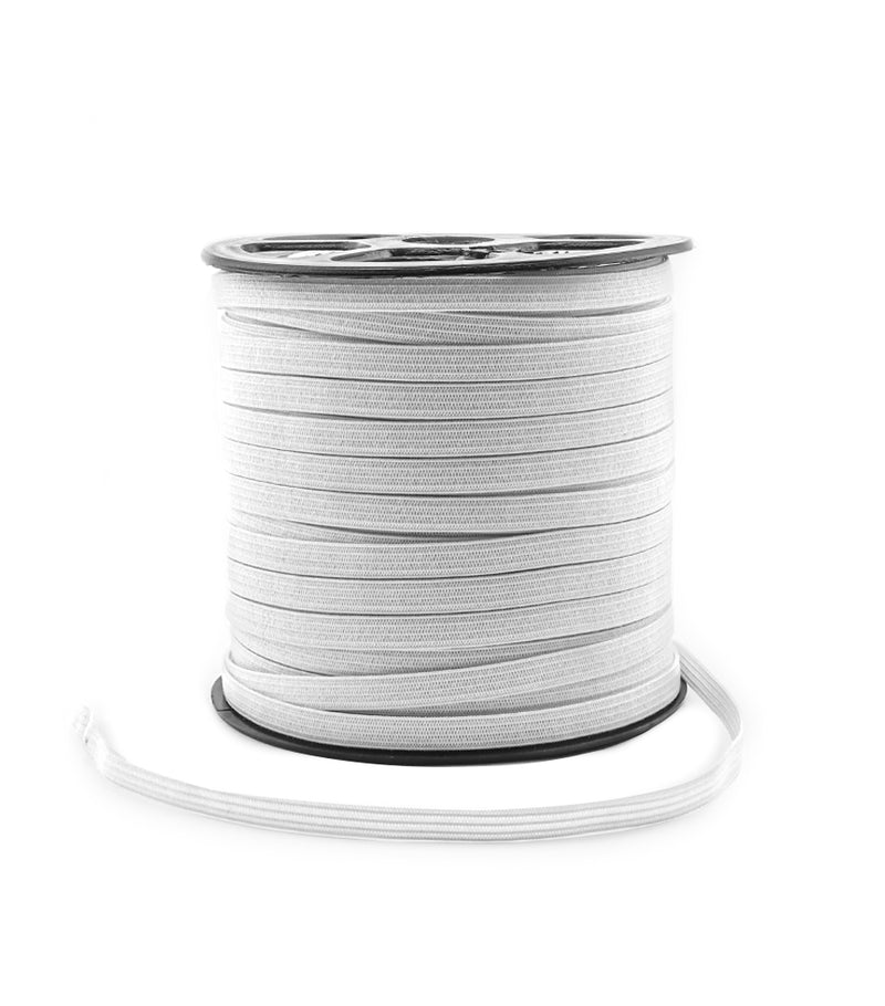 Elastic Band,  for Sewing, Crafts and DIY,  1/4 in,  109 yds,  White