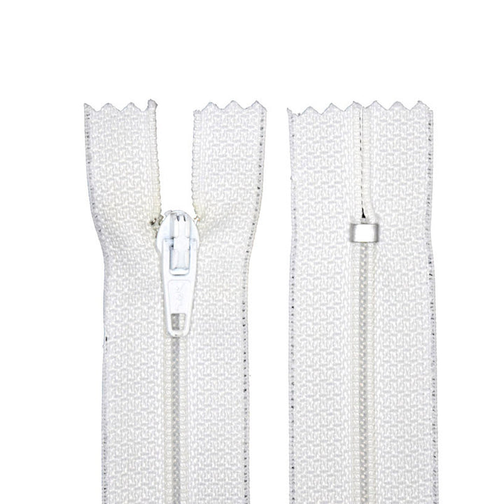 100% Nylon Zippers for sewing crafts, 5" Inch, 1 Piece, Variety of Tape Colors, 6-Pack