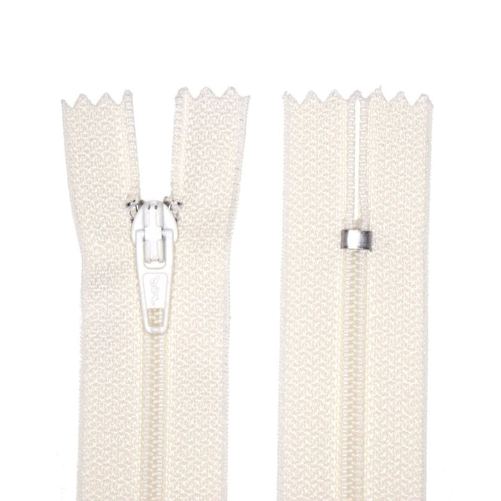 100% Nylon Zippers for sewing crafts, 5" Inch, 1 Piece, Variety of Tape Colors, 6-Pack