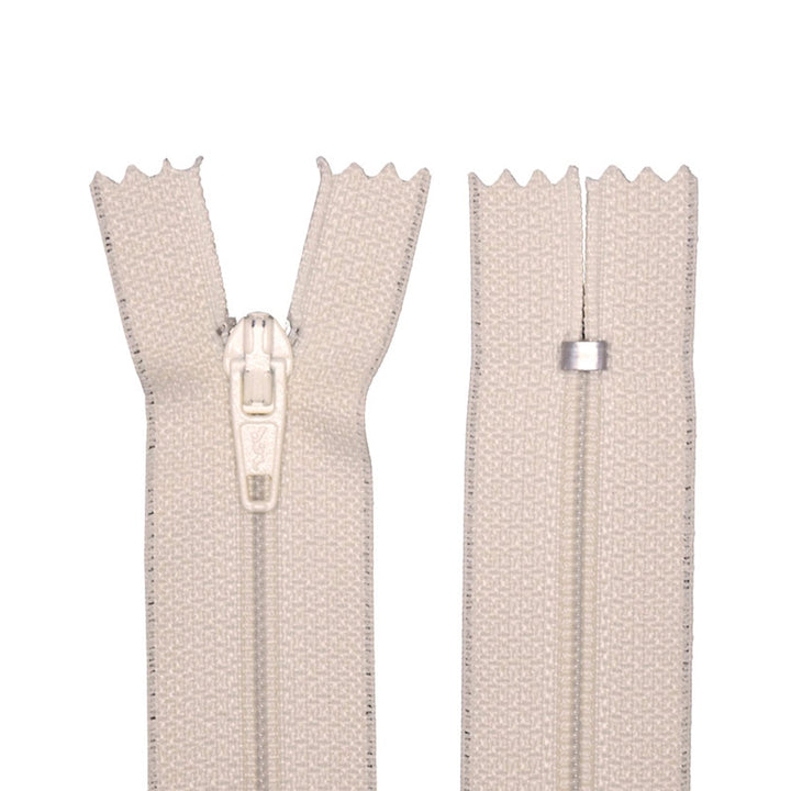 100% Nylon Zippers for sewing crafts, 5" Inch, 1 Piece, Variety of Tape Colors, 6-Pack