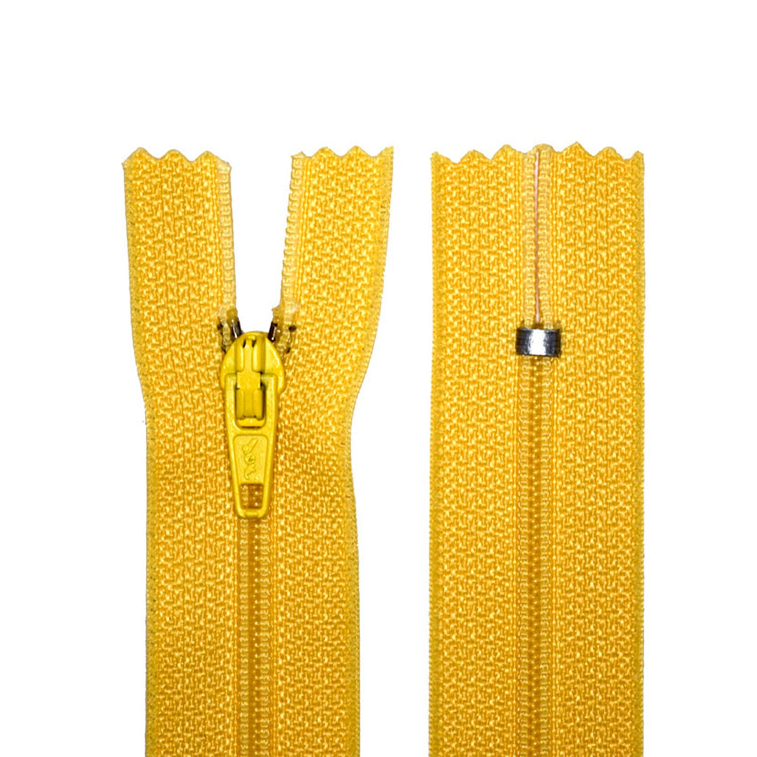 100% Nylon Zippers for sewing crafts, 5" Inch, 1 Piece, Variety of Tape Colors, 6-Pack