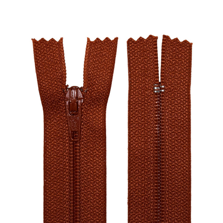 100% Nylon Zippers for sewing crafts, 5" Inch, 1 Piece, Variety of Tape Colors