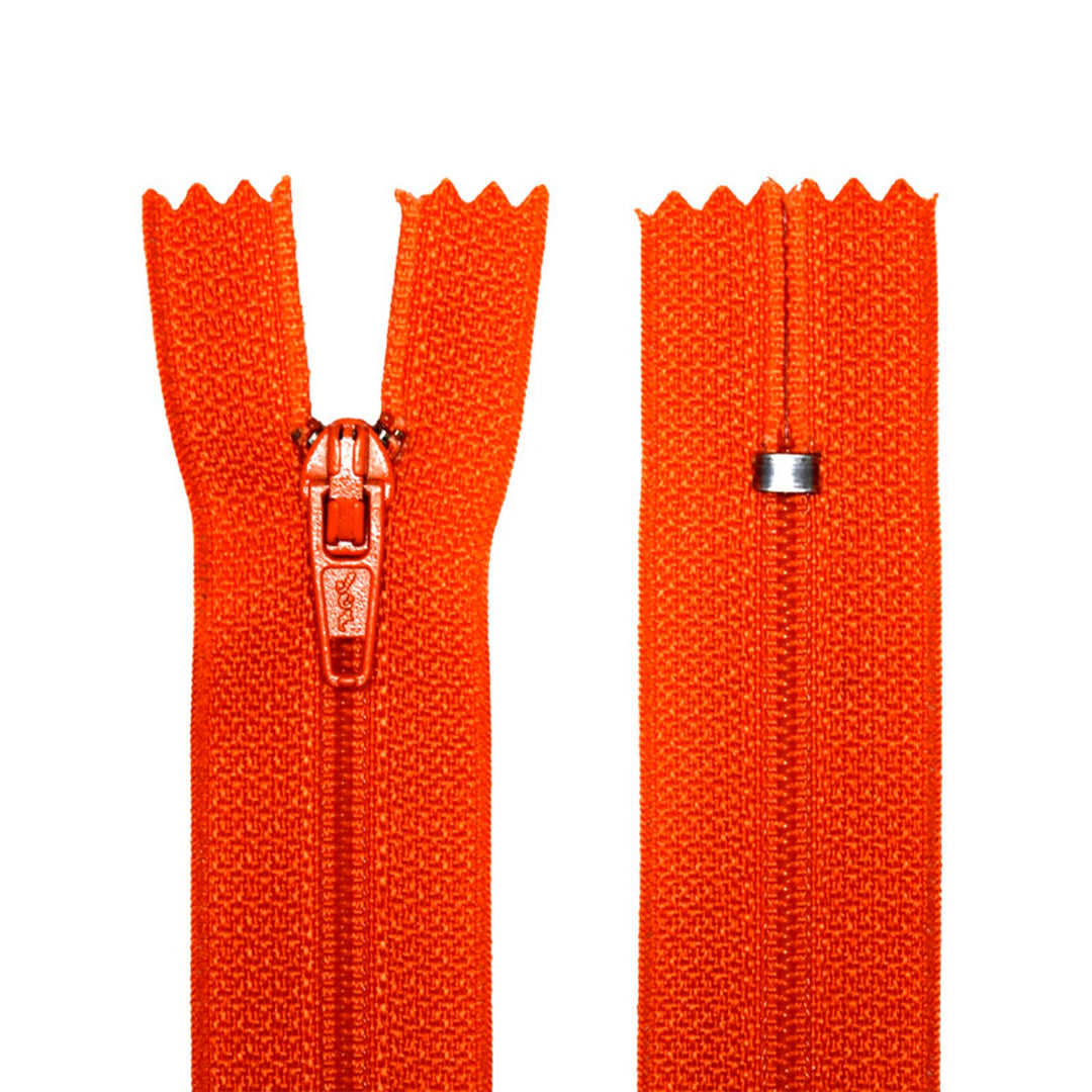 100% Nylon Zippers for sewing crafts, 5" Inch, 1 Piece, Variety of Tape Colors