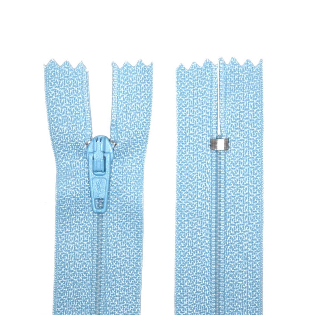 100% Nylon Zippers for sewing crafts, 5" Inch, 1 Piece, Variety of Tape Colors, 6-Pack