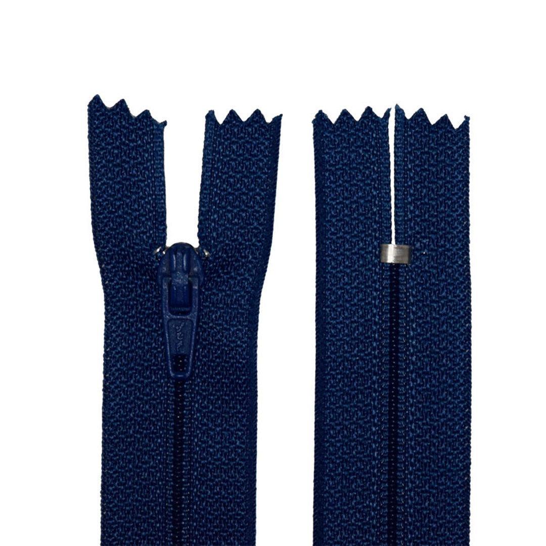 100% Nylon Zippers for sewing crafts, 5" Inch, 1 Piece, Variety of Tape Colors, 6-Pack