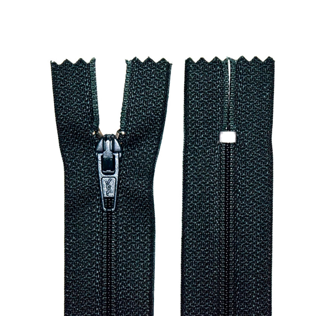 100% Nylon Zippers for sewing crafts, 5" Inch, 1 Piece, Variety of Tape Colors