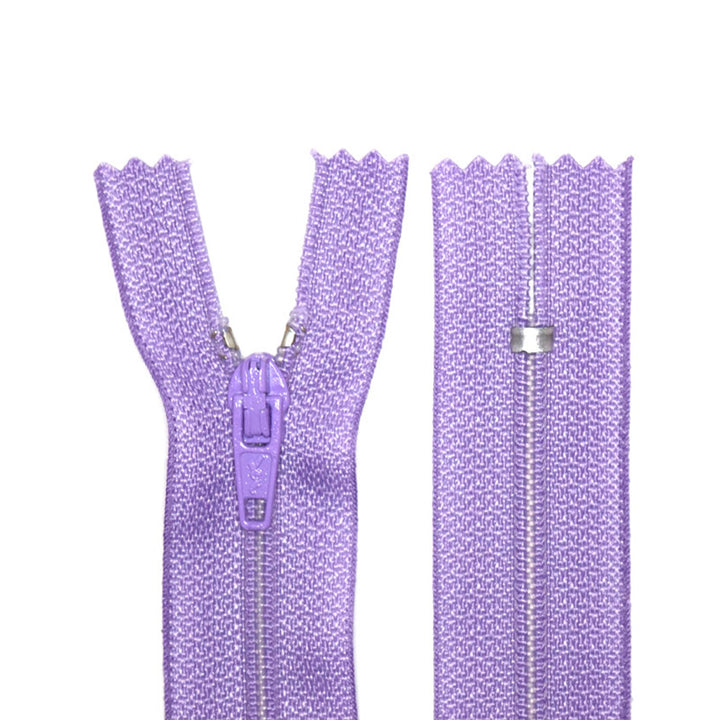 100% Nylon Zippers for sewing crafts, 5" Inch, 1 Piece, Variety of Tape Colors, 6-Pack