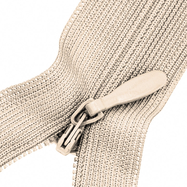 Invisible Zipper 8"  with Metal Slider and Plastic Teeth, Hidden Zippers for Clothes Sew, 1 Piece