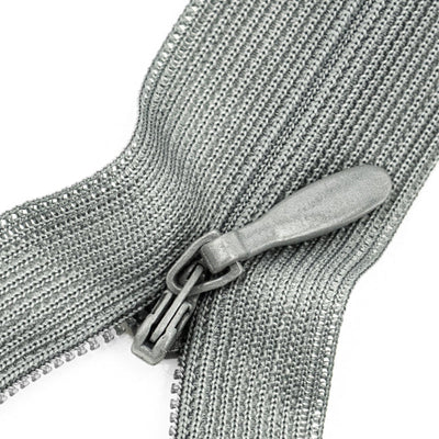 Invisible Zipper 8"  with Metal Slider and Plastic Teeth, Hidden Zippers for Clothes Sew, 1 Piece