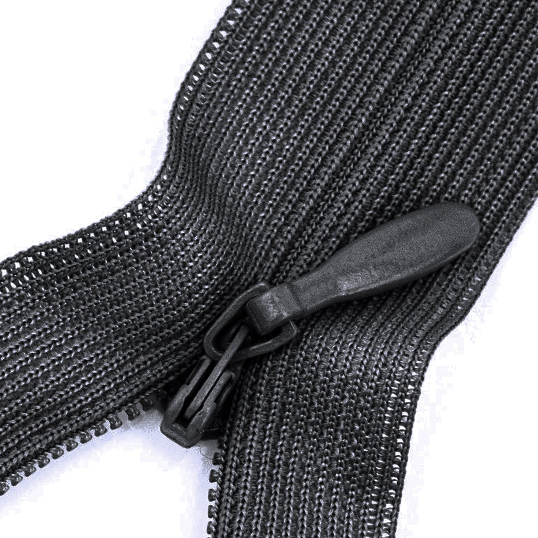 Invisible Zipper 8" with Metal Slider and Plastic Teeth, Hidden Zippers for Clothes Sew, 1 Piece, 6-Pack