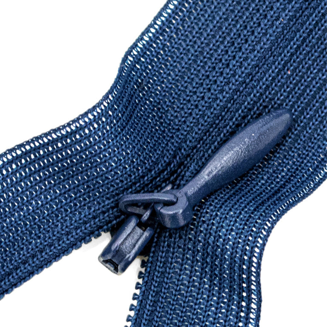 Invisible Zipper 14" with Metal Slider and Plastic Teeth, Hidden Zippers for Clothes Sew, 1 Piece, 6-Pack