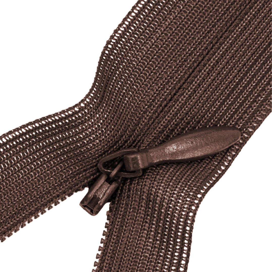 Invisible Zipper 20" with Metal Slider and Plastic Teeth, Hidden Zippers for Clothes Sew, 1 Piece, 6-Pack