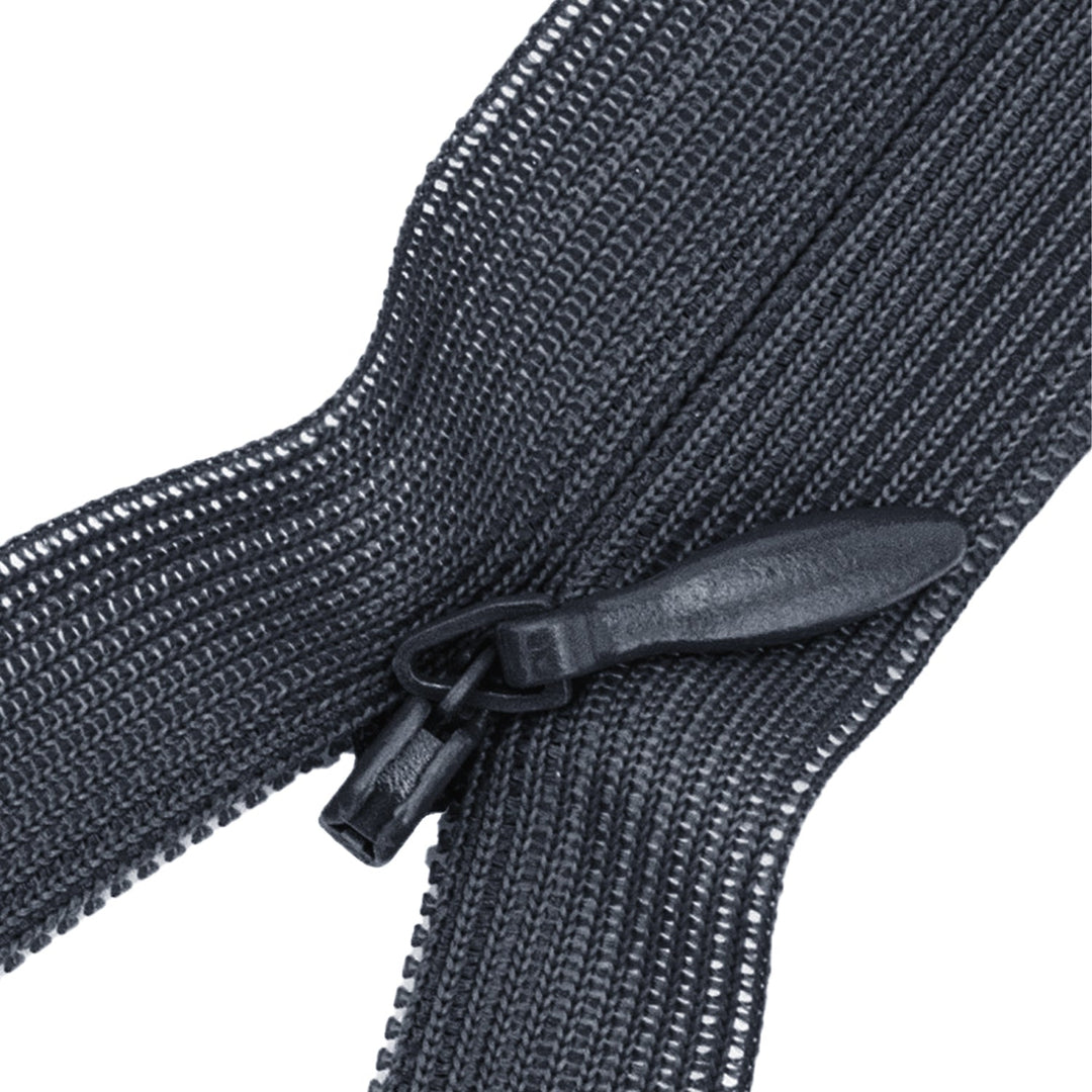 Invisible Zipper 8" with Nylon Fabric, Metal Slider, Hidden Zippers for Clothes Sewing, 1 Piece, 6-Pack