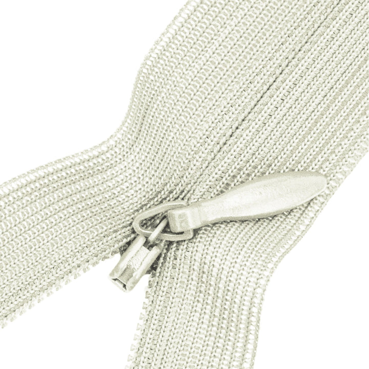 Invisible Zipper 8" with Nylon Fabric, Metal Slider, Hidden Zippers for Clothes Sewing, 1 Piece