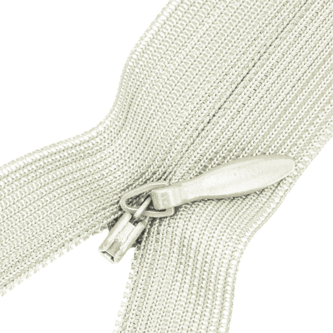 Invisible Zipper 8" with Nylon Fabric, Metal Slider, Hidden Zippers for Clothes Sewing, 1 Piece, 6-Pack