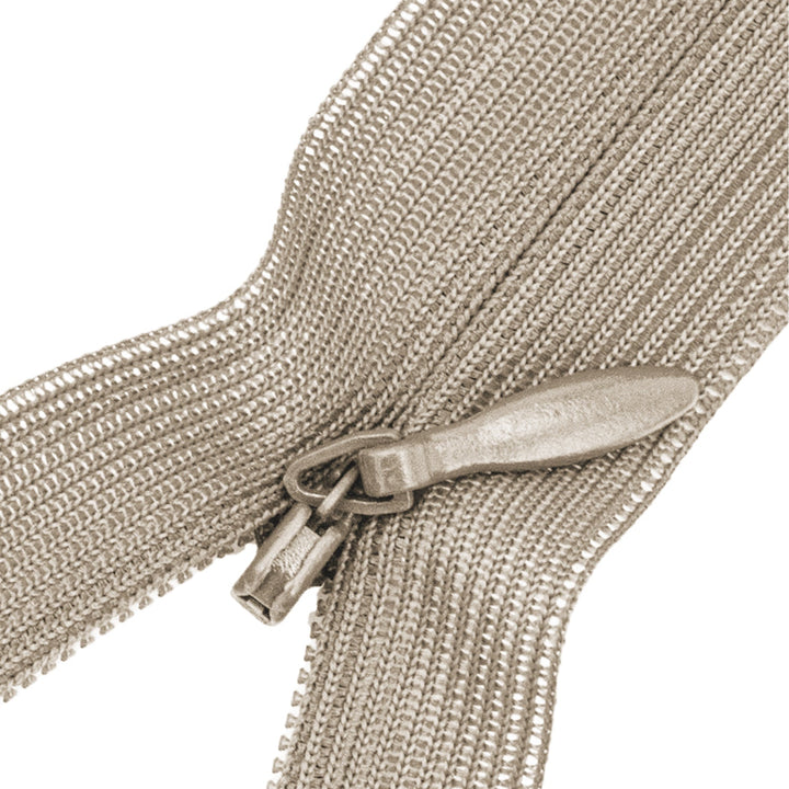 Invisible Zipper 8" with Nylon Fabric, Metal Slider, Hidden Zippers for Clothes Sewing, 1 Piece